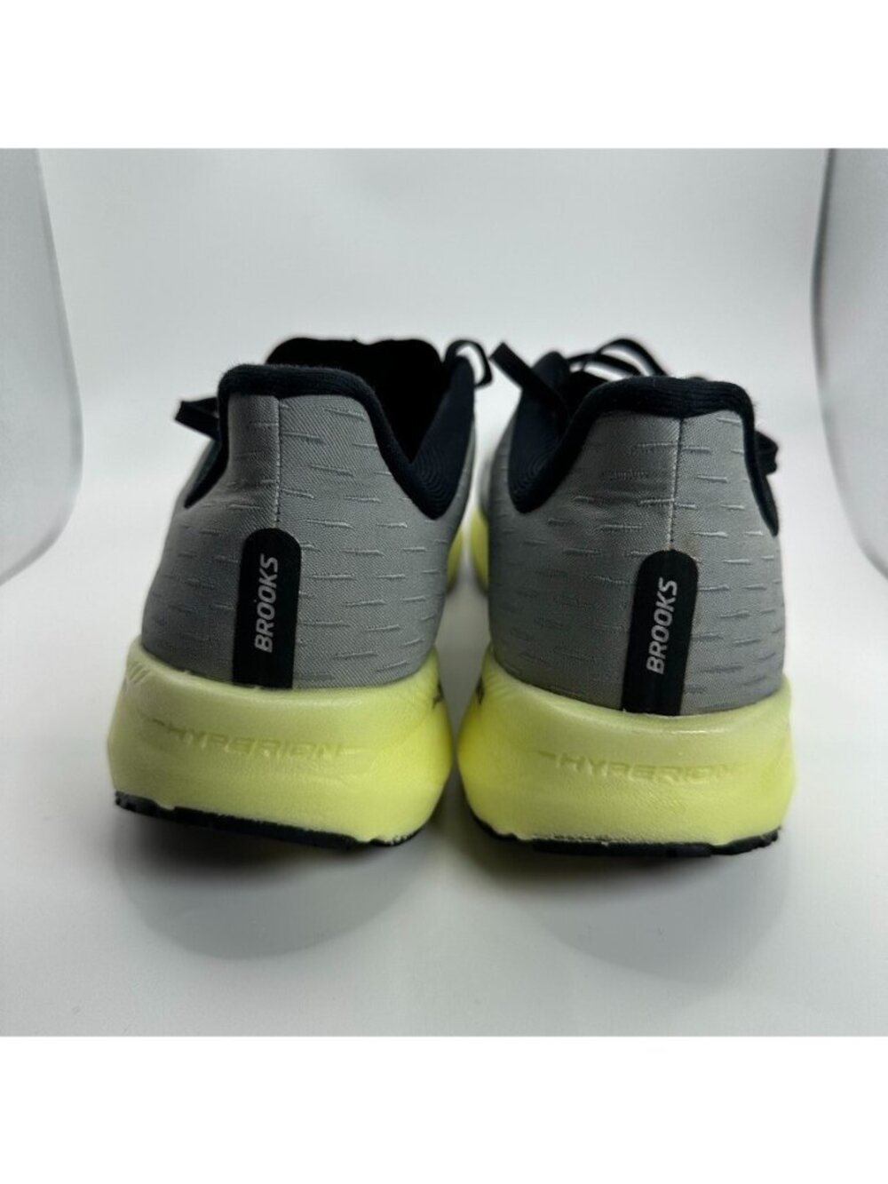 Brooks Hyperion Tempo Shoes Mens Size 10 Gray Yellow Running Cushioned - Picture 7 of 11